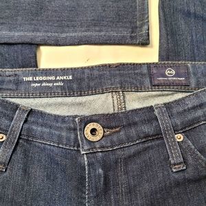 ADRIANO Goldshmied Dark Blue SuperSkinny Ankle Women's Casual Jeans Pants